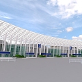 Chengdu New Convention and Exhibition Center Venues Exhibition Hall Century City 3d model