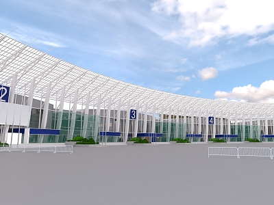 Chengdu New Convention and Exhibition Center Venues Exhibition Hall Century City 3d model