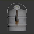 Metal Watering Can With Sturdy Handle Long Spout And Shiny Surface