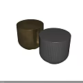 Modern Silver And Gold Metal Hammered Texture Coffee Tables Design