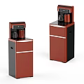 Modern Standing Water Dispensers With Red And Black Design And Digital