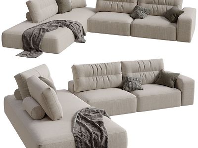 Modern My Taos Simple Multiplayer Corner Sofa model