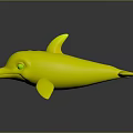 3D Dolphin Character With Vibrant Blue Purple And Pink Playful Animated Design