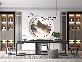 New Chinese Tea Room 3d model