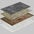 Square Rugs in Assorted Colors with Soft Plush Texture for Home Decor