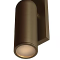 Sleek Modern Brass Metal Wall Mounted Sconce With Cylindrical Design For Home Decor
