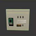 White Electrical Distribution Box With 30A Label Switches And Control Panel