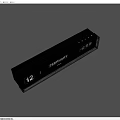 Premium Texture Rectangular Daily Use Box With Transparent Black Design And 12 Count