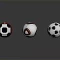 Assorted Colorful Soccer Balls And Cricket Ball With Diverse Patterns For Daily Use