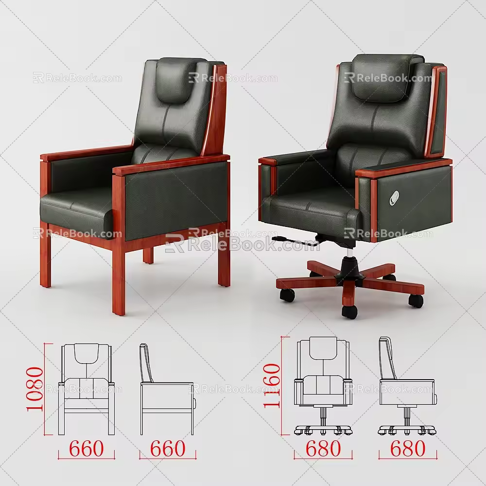 Conference Chair Swivel Chair Office Chair Class Chair Boss Chair 3d model
