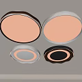 Modern Round Ceiling Lights With Soft Glow And Varied Design Styles 3d model