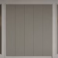Contemporary Bed Background Wall With Gray Textured Panels And Side Sconces 3d model