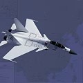 White Modern Fighter Jet With National Emblem Flying Over Asian Map Background