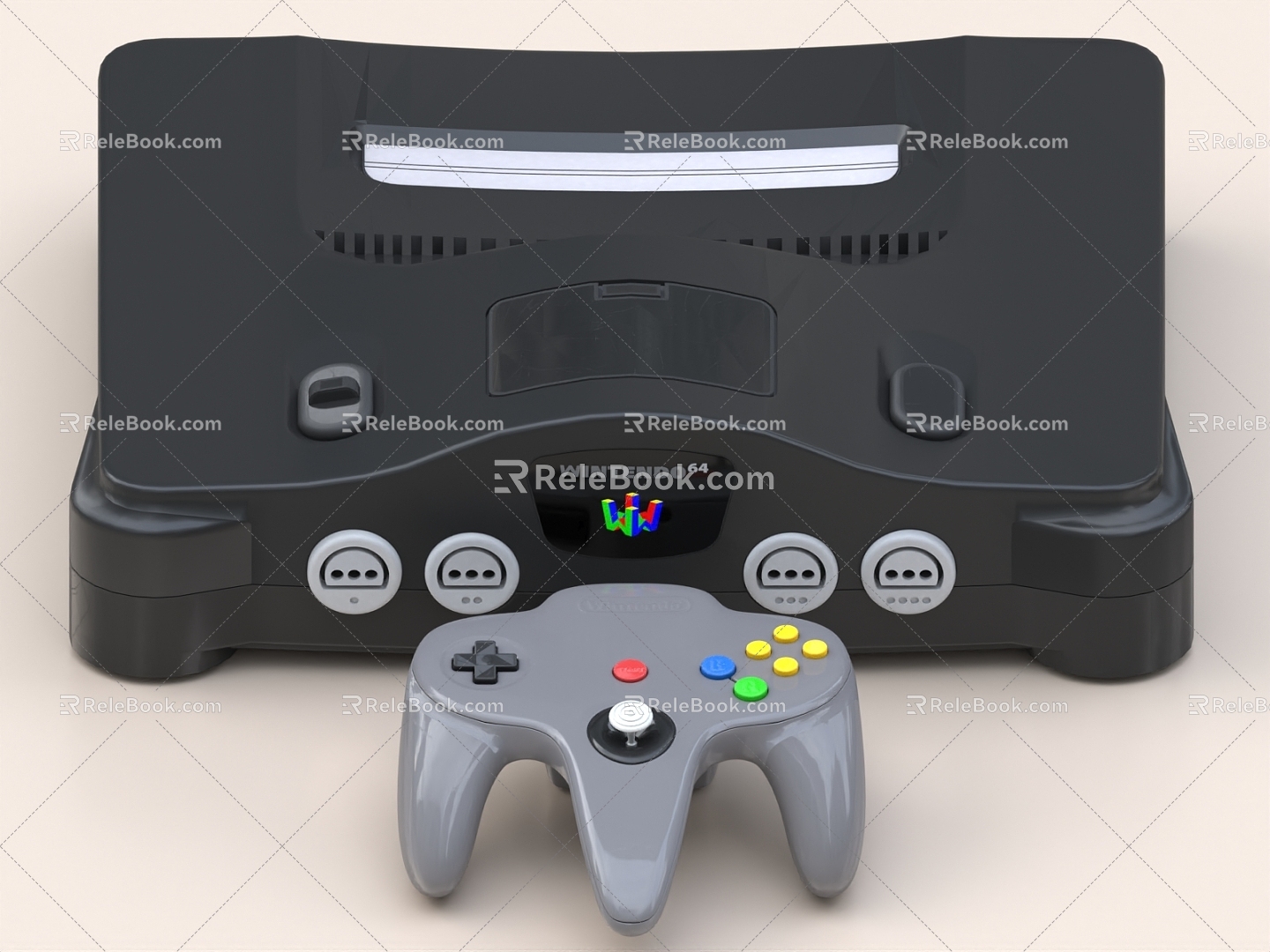 Game console controller PS XBOX 3d model