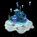 Modern Underwater World Marine Stone 3d model