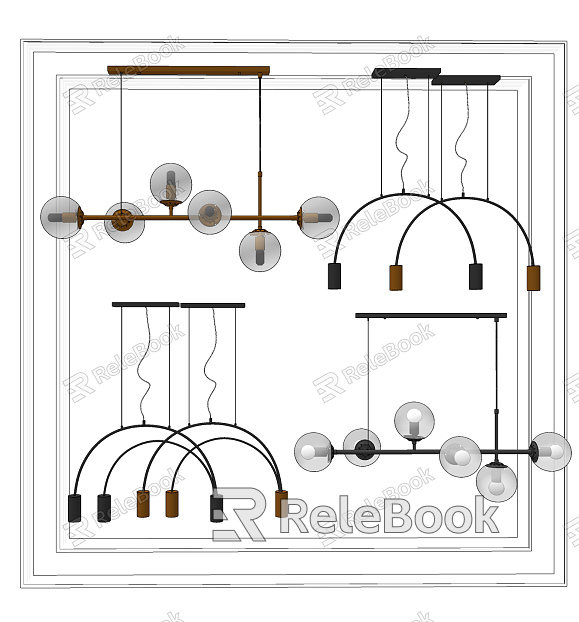 Modern Chandelier Chandelier Combination Living Room Chandelier model