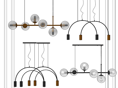 Modern Chandelier Combination Living Room Chandelier model