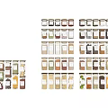 Transparent Airtight Spice Jars For Kitchen Storage With Various Spices And Grains