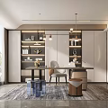 Modern study 3d model