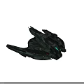 Futuristic Cosmic Spaceship Design With Green Gold Accents And Blue Glowing Elements