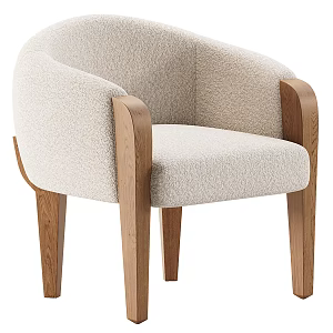 Nordic Leisure Chair 3d model