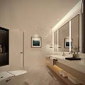 Modern Hotel Guest Room Interior With King Bed Accent Chair And Area Rug