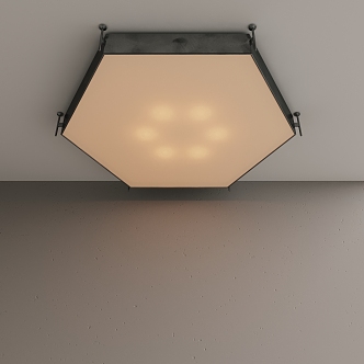 Quiet ancient ceiling lamp 3d model