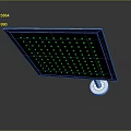 Square Rainfall Shower Head With Stainless Steel Body And Multiple Water Jets Modern Design