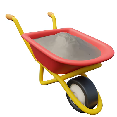 Modern Trolley Cartoon Trolley 3d model