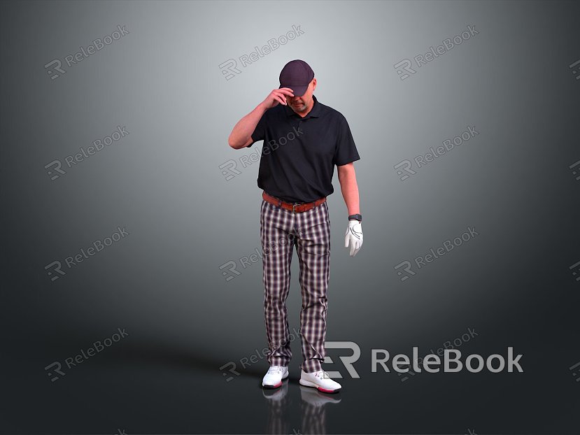 Golf men play golf golfer men men handsome men young teenagers model