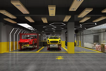 Hyundai Car Beauty Club Car Beauty Hall Lounge 3d model