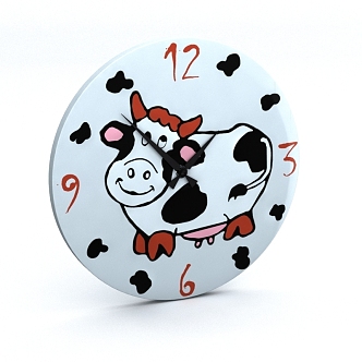 Cow Clock 3d model