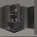 Modern Shoe Cabinet Design With Wooden Drawers Shelves And Built-in Lighting