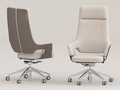 Swivel backrest office chair 3d model