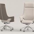 Swivel backrest office chair 3d model