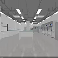 Spacious Modern Laboratory Interior With Lab Benches Fume Hoods Cabinets And Equipment