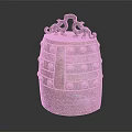 Ancient Bronze Musical Bell And Artistic Painting Tools Collection