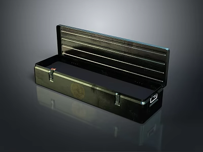 Tool Box Iron Box Iron Box Iron Trunk Box Luggage Leather Box Leather Box Container 3d model