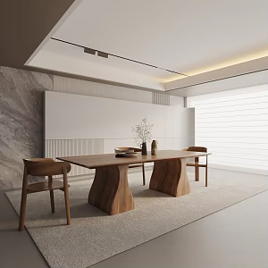 Modern table combination 3d model