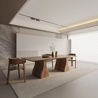 Modern table combination 3d model