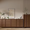 Modern Wood Grain Cabinet Simple Style Cabinet Whole Cabinet Sideboard Balcony Cabinet Storage Cabinet Entrance Cabinet 3d model