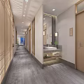 New Chinese Front Desk 3d model