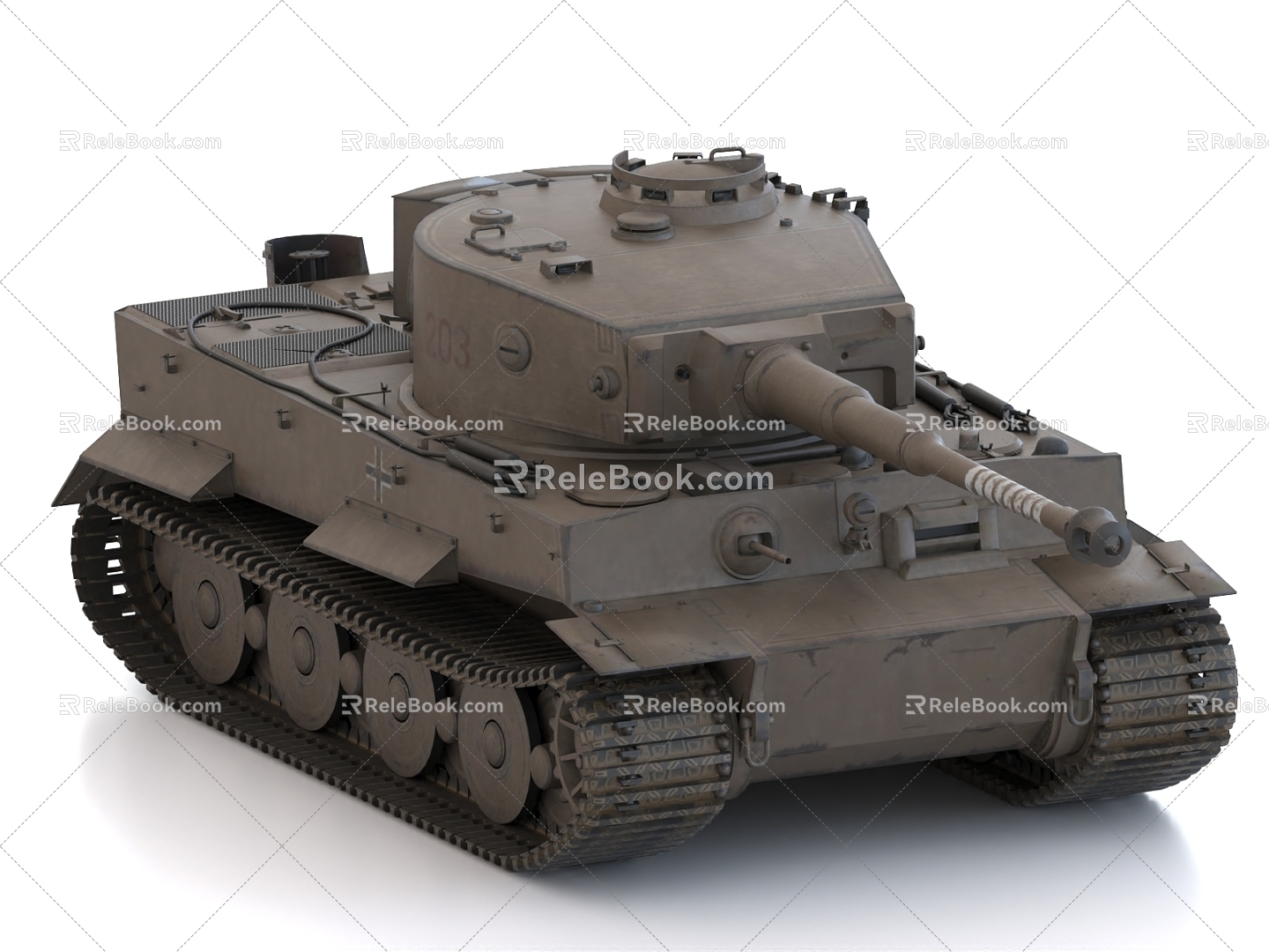 Tiger Tank Armored Vehicle 3d model