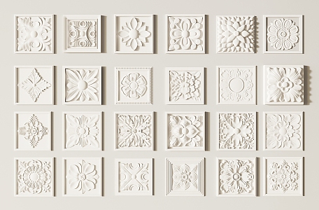 square carved 3d model