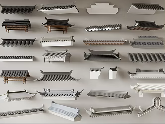 Chinese eaves 3d model