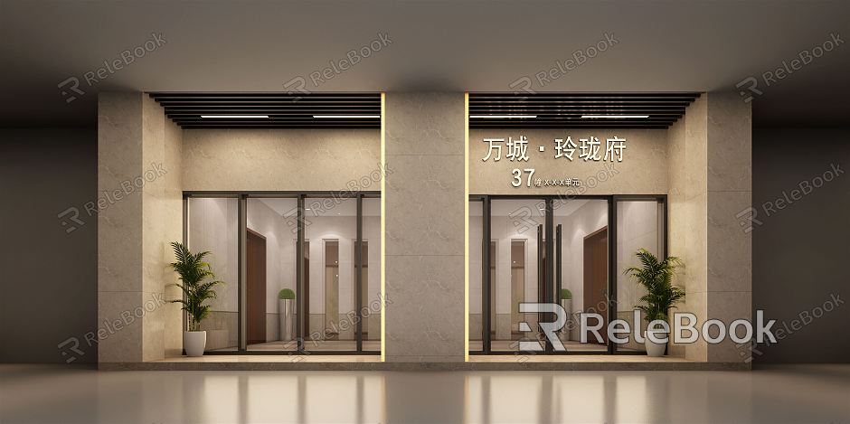 New Chinese Front Office Residential Front Office model