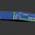 Carsons Blue Box Packaging For Gauze Pads With Product Label And Design Details
