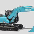 KOBELCO Blue Tracked Excavator Functional Vehicle With Heavy Duty Construction Features