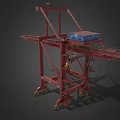 Tower crane wharf crane port crane wharf crane low face number low model simple model game video level super realistic 3d model