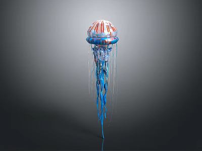 Barrel Jellyfish Fireworks Jellyfish Silver Coin Jellyfish Flower Hat Jellyfish Purple Sea Thorn Jellyfish Omelette Jellyfish 3d model